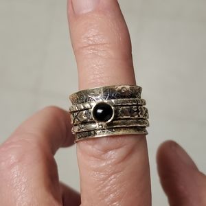 Ss onyx ring